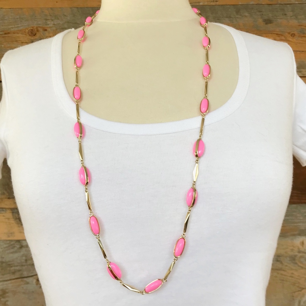 Pink & gold necklace